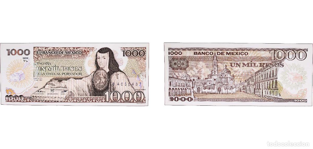 Billets internationaux: Mexico United Mexican States 1985 1000 Pesos Paper UNC P 81 P 85