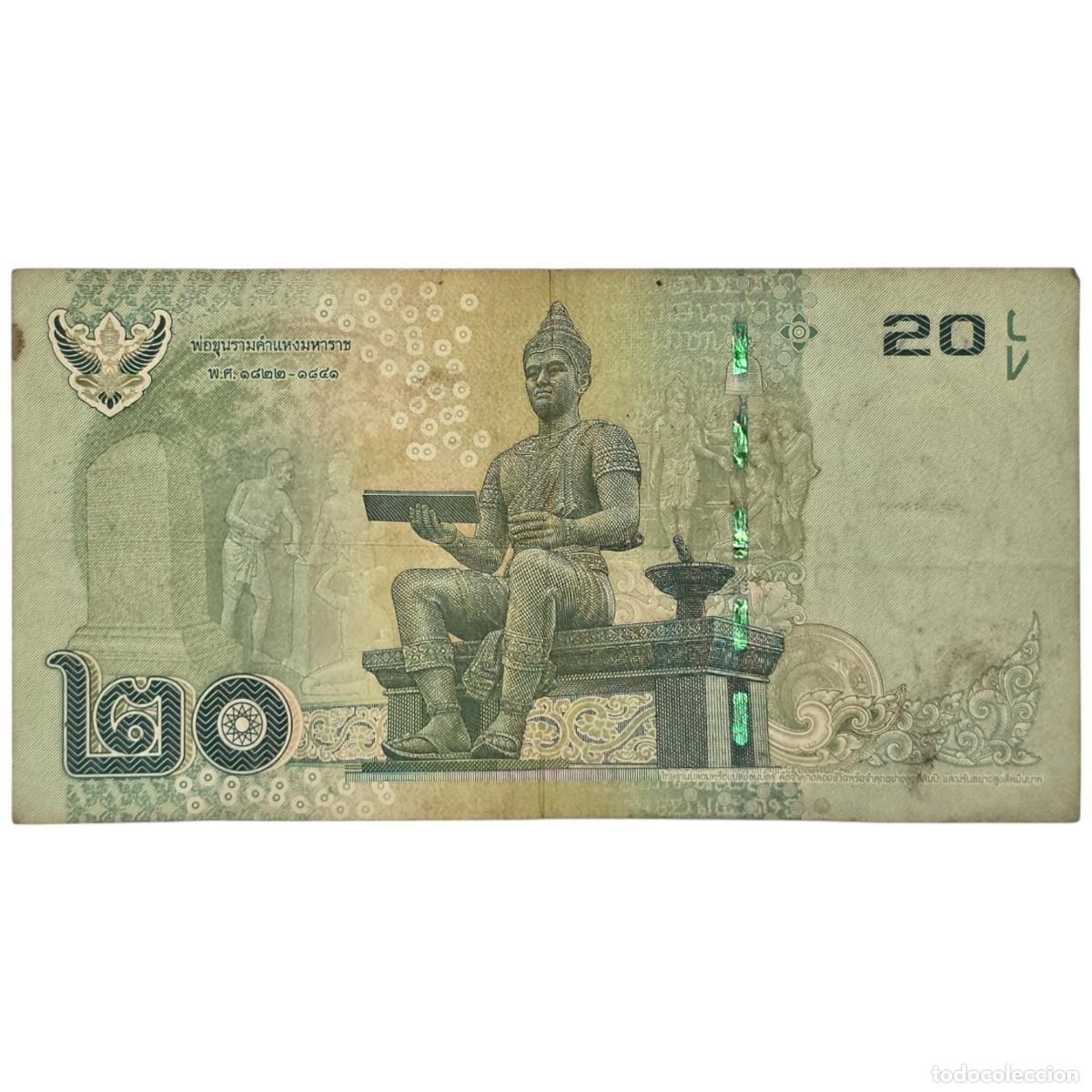 Billetes extranjeros: TAILANDIA. 20 BATH. 2017. MBC. - Foto 2