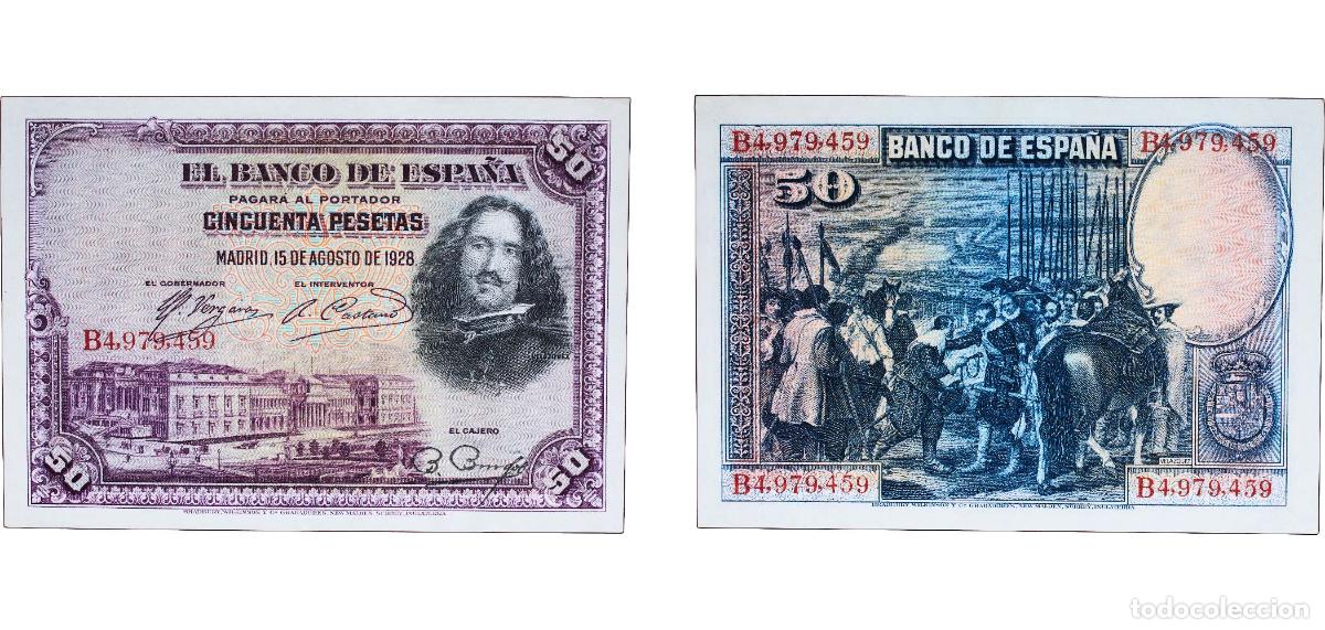 Billets internationaux: Spain 1928 50 Pesetas Paper (60000000) UNC P 75