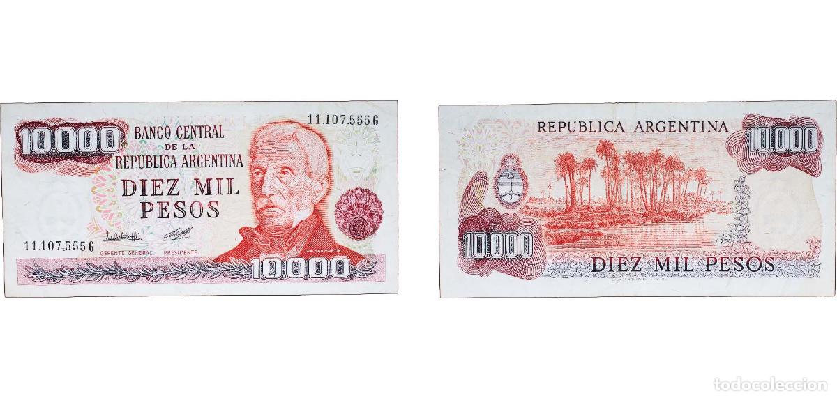 Billetes extranjeros: Argentina Federal Republic 1977 - 1983 10 000 Pesos Paper XF P 306 Bottero 2478 to 2496