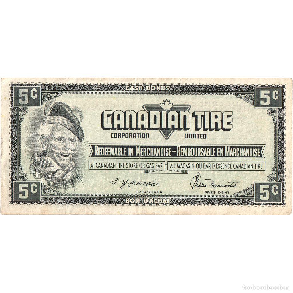 Billets internationaux: [#1296499] Canad&aacute;, 5 Cents, CANADIAN TIRE PUB, MBC