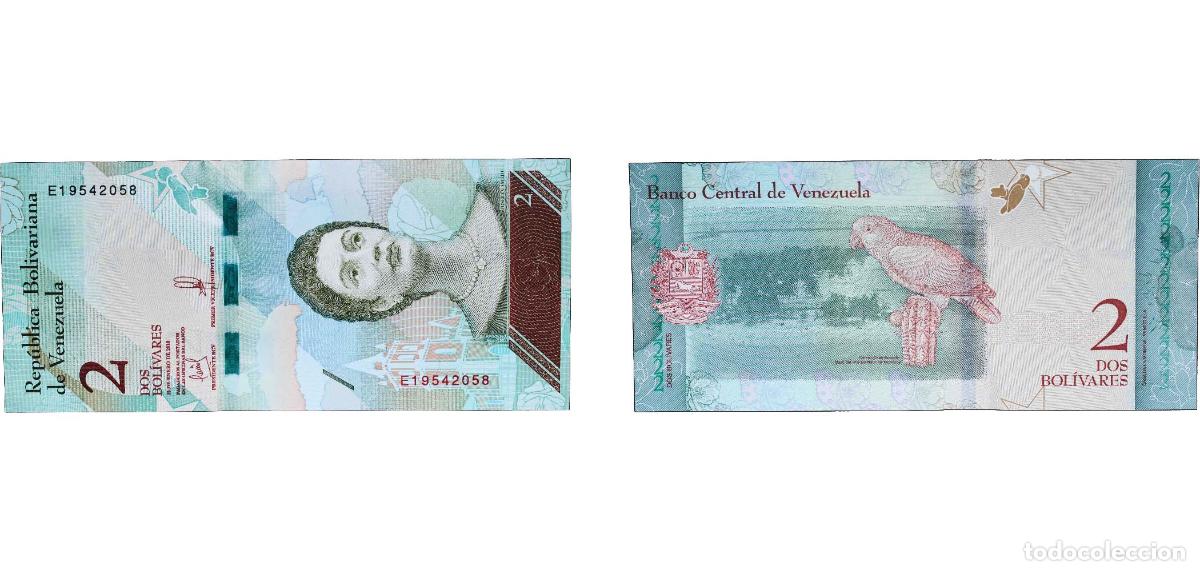 International Banknotes: Venezuela Bolivarian Republic 2018 2 Bol&iacute;vares Paper UNC P 101 NCV bbcv2bss