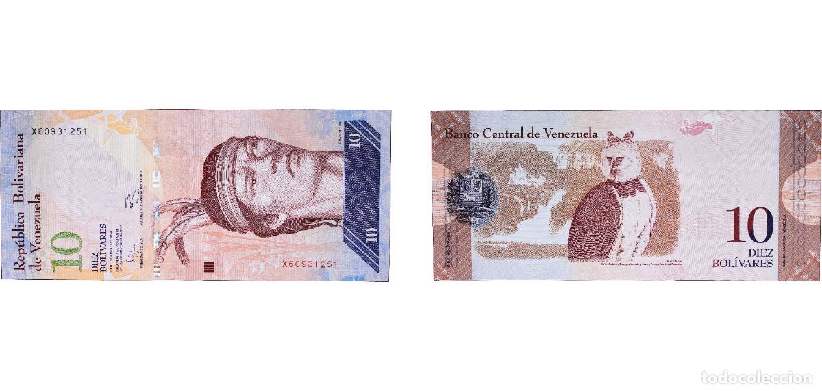 Billetes extranjeros: Venezuela Bolivarian Republic 2014 10 Bol&iacute;vares Paper UNC P 90 NCV bbcv10bsf