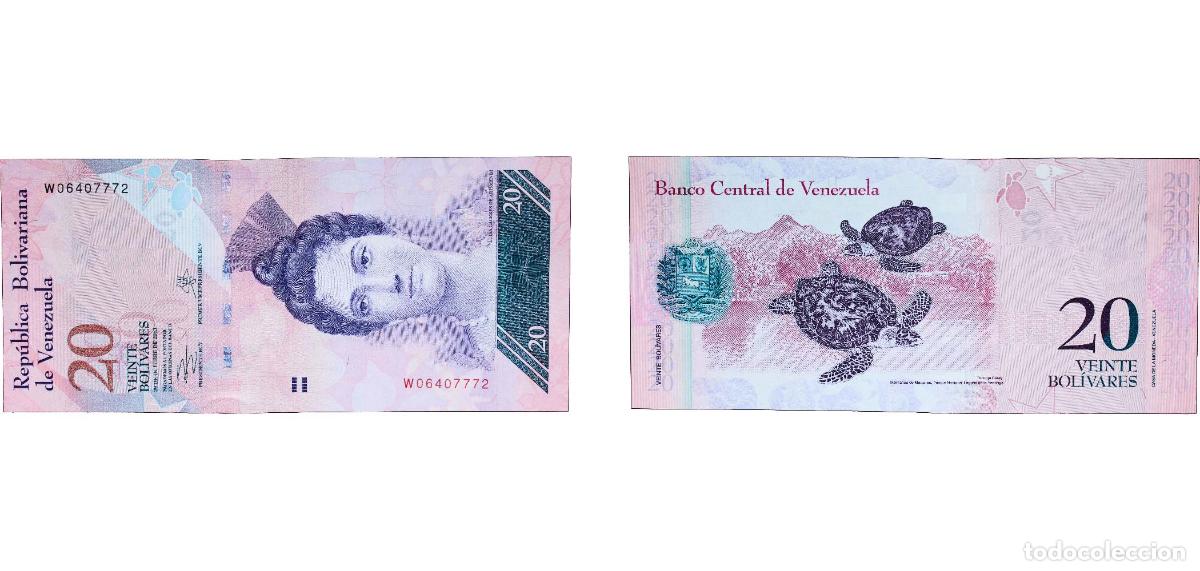 Billetes extranjeros: Venezuela Bolivarian Republic 2013 20 Bol&iacute;vares Paper UNC P 91 NCV bbcv20bsf-aa NCV bbcv20bsf-ab