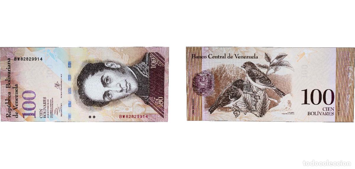 Billets internationaux: Venezuela Bolivarian Republic 2013 100 Bol&iacute;vares Paper UNC P 93 NCV bbcv100bsf
