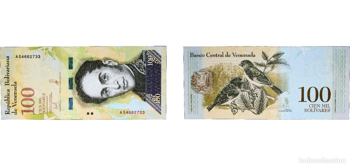 Banconote internazionali: Venezuela Bolivarian Republic 2017 100 000 Bol&iacute;vares Paper UNC P 100 NCV bbcv100000bsf