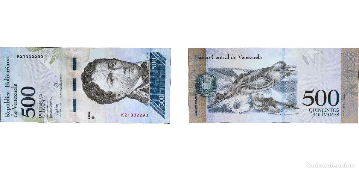 Billets internationaux: Venezuela Bolivarian Republic 2017 500 Bol&iacute;vares Paper UNC P 94 NCV bbcv500bsf