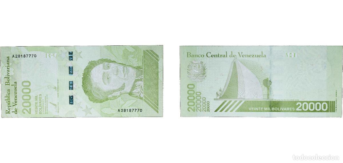 Billetes extranjeros: Venezuela Bolivarian Republic 2019 20 000 Bol&iacute;vares Paper UNC P 110 NCV bbcv20000bss-aa