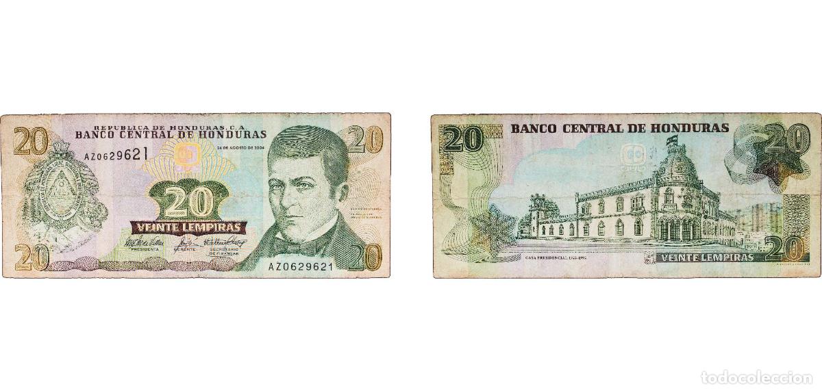 Billets internationaux: Honduras Republic 2004 20 Lempiras Paper VF P 92