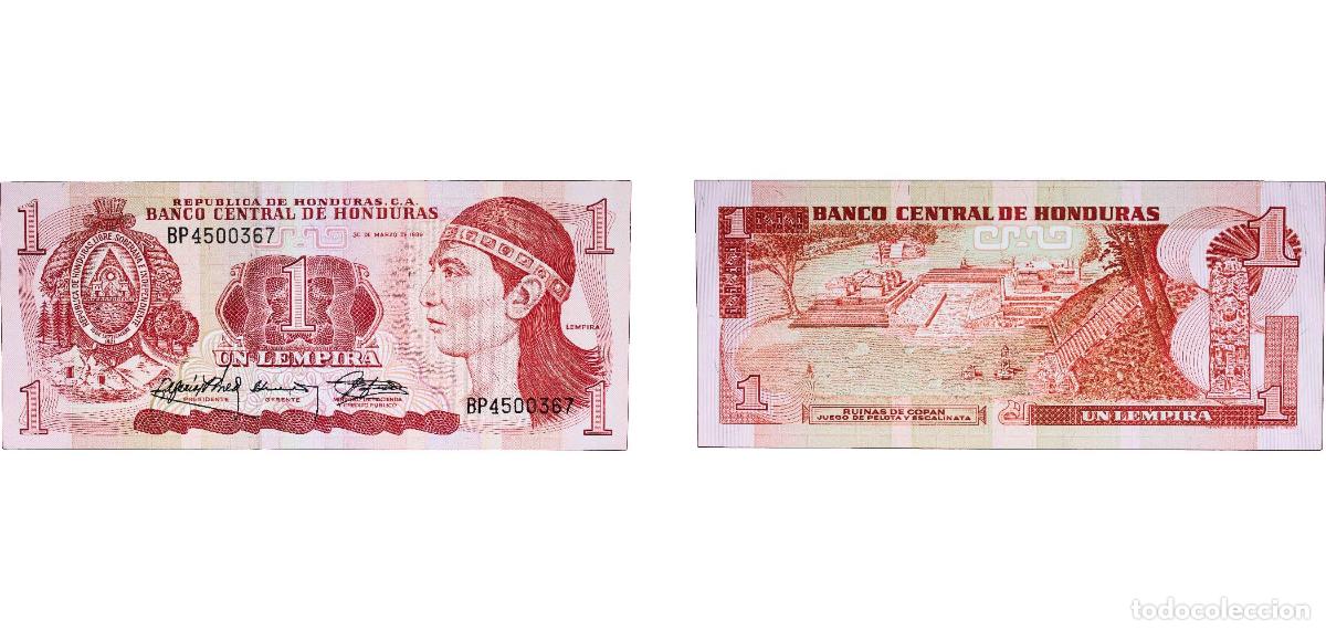 Billets internationaux: Honduras Republic 1989 1 Lempira (Without vertical bar) Paper UNC P 68 P 71 P 76 P 79 P 84, P# 89