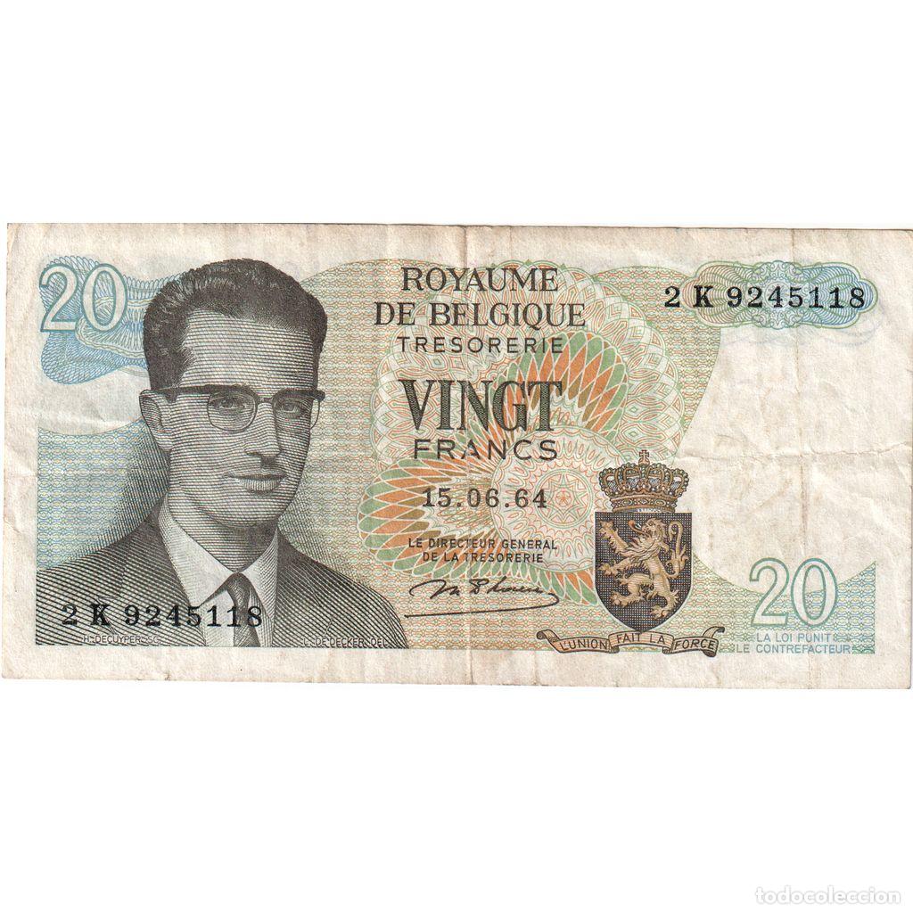 Billets internationaux: [#232898] B&eacute;lgica, 20 Francs, 1964-06-15, BC