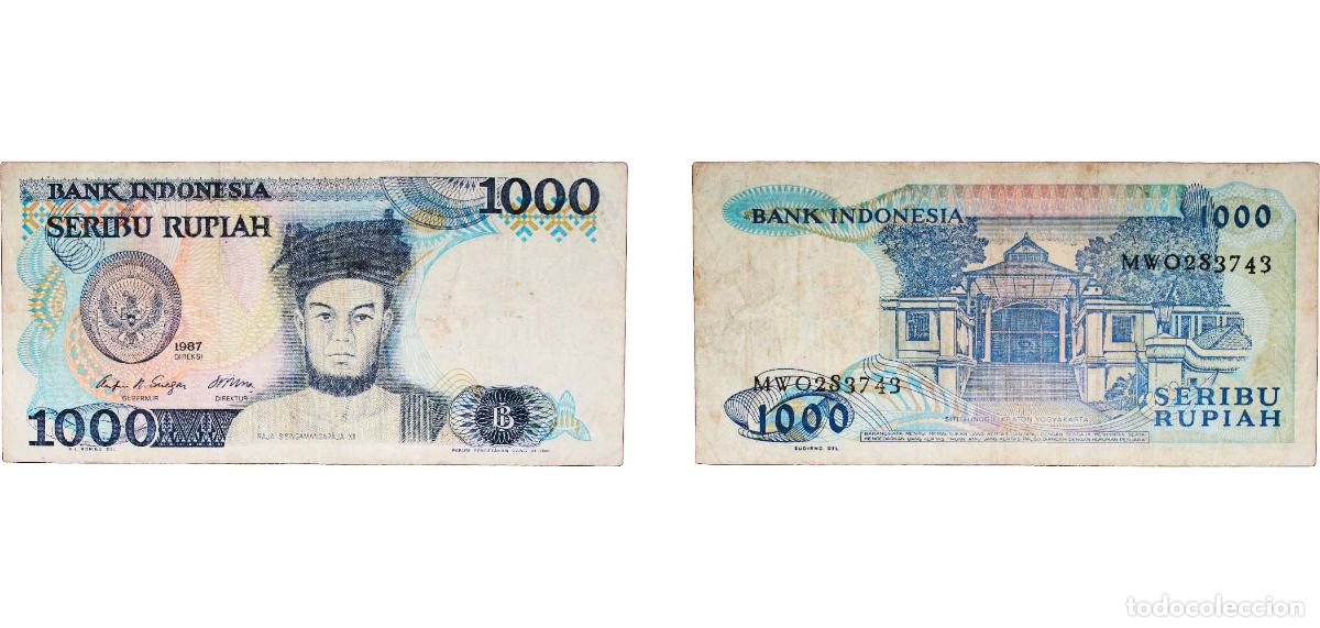 Banconote internazionali: Indonesia Republic 1987 1000 Rupiah Paper VF P 124