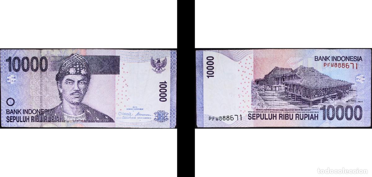 Billets internationaux: Indonesia Republic 2010 10 000 Rupiah Paper XF P 150 TBB 604