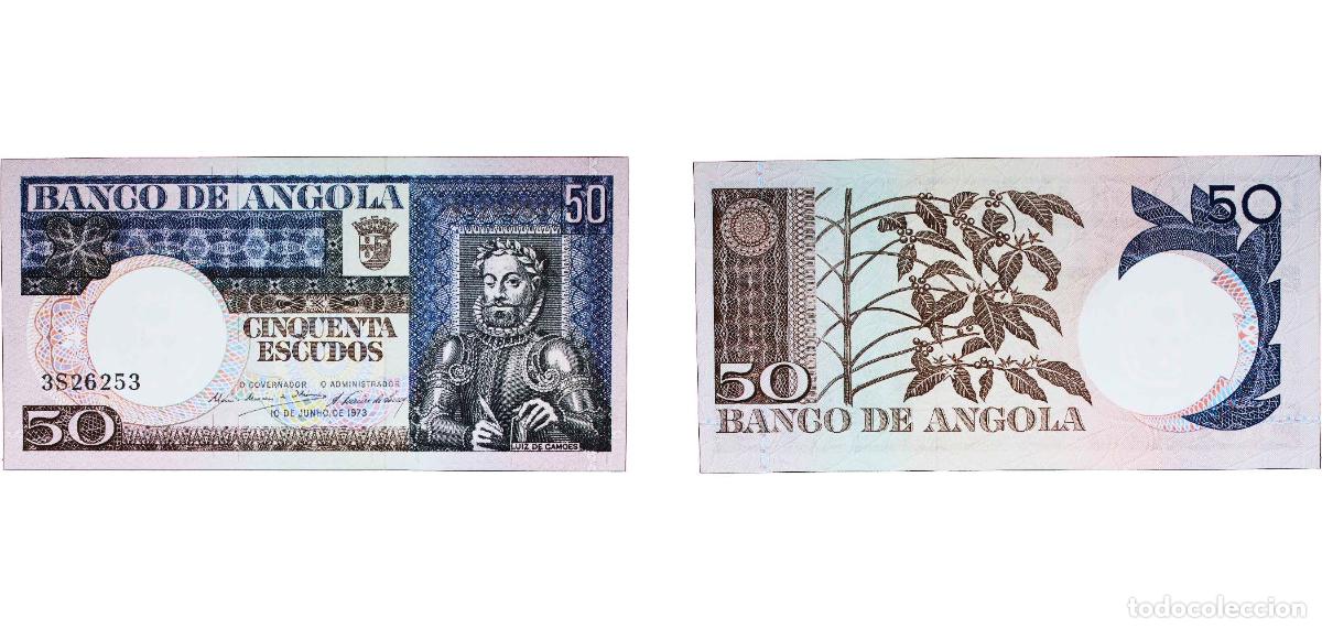 Billets internationaux: Angola Portuguese Overseas Province 1973 50 Escudos Paper UNC P 105