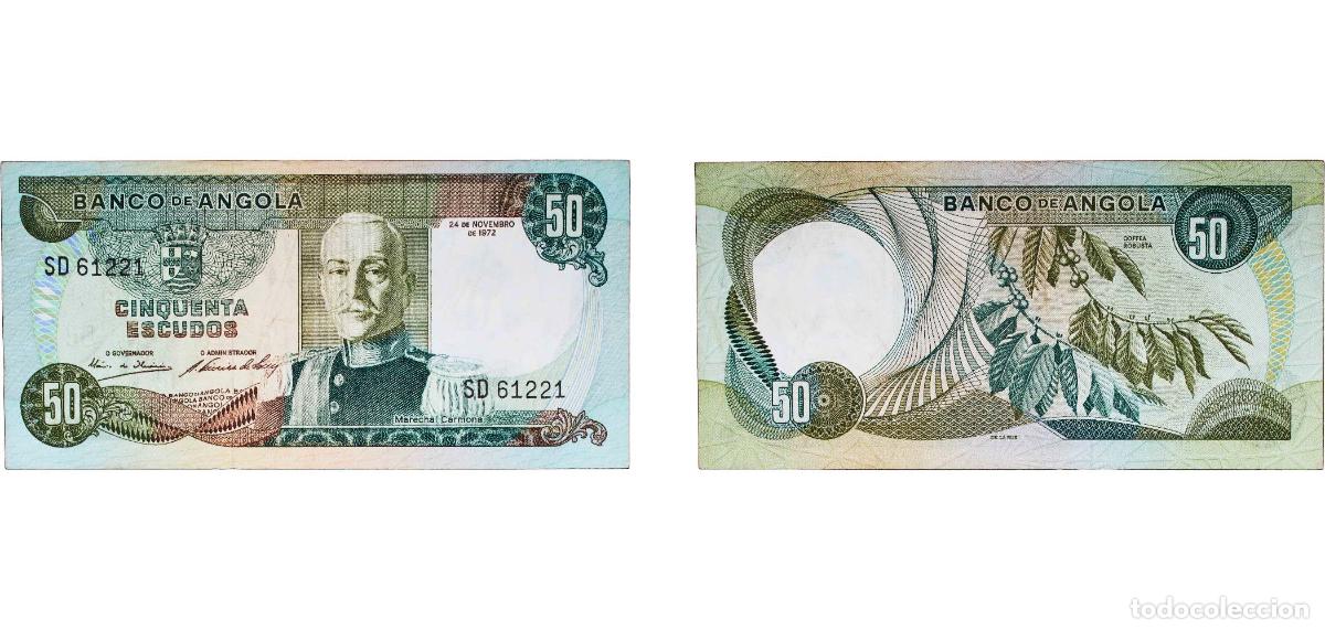 Billets internationaux: Angola Portuguese Overseas Province 1972 50 Escudos Paper XF P 100