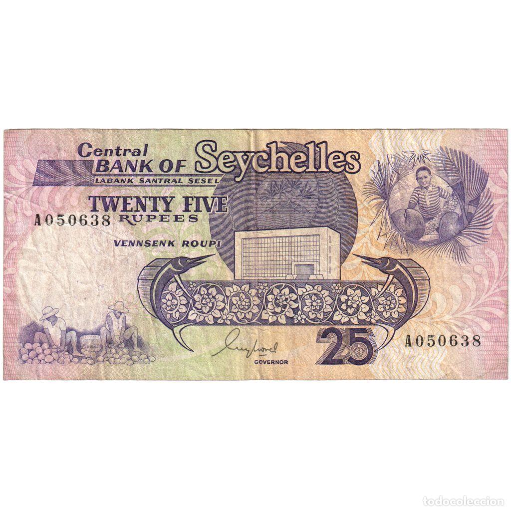Billetes extranjeros: [#1296646] Seychelles, 25 Rupees, BC+ - Foto 1