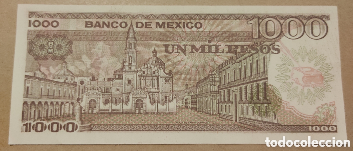 Billetes extranjeros: M&eacute;xico 1000 pesos 1985 sin circular - Foto 2