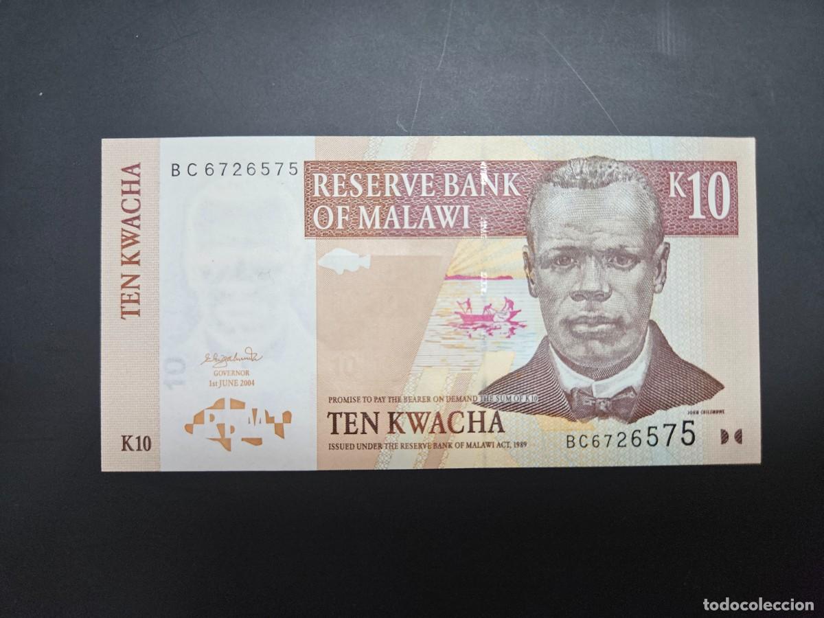 Billetes extranjeros: MALAWI 10 KWACHA 2004 S/C P=51 a - Foto 1