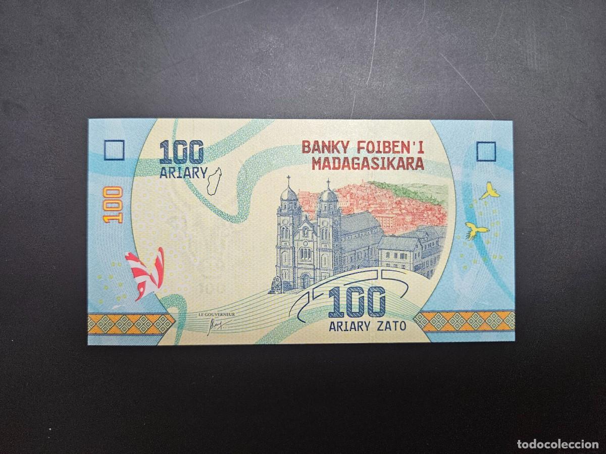 Billetes extranjeros: MADAGASCAR 100 ARIARY 2017 S/C P=97 - Foto 2