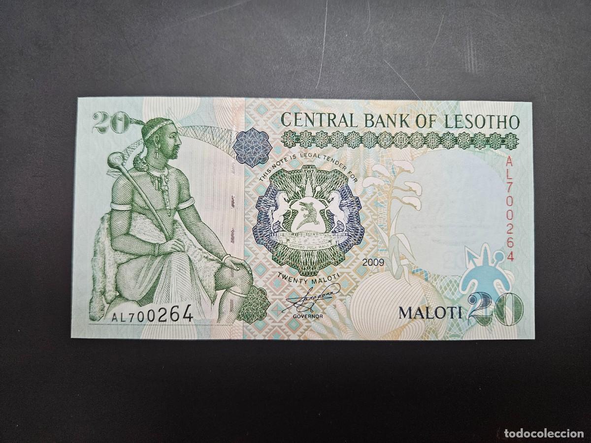 Billetes extranjeros: LESOTHO 20 MALOTI 2009 S/C P=16 - Foto 1