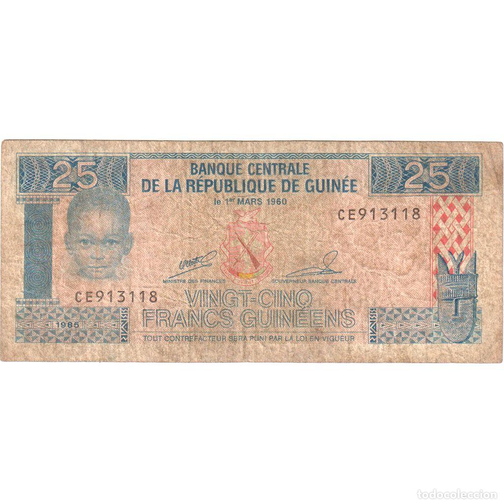 Billetes extranjeros: [#1296675] Guinea, 25 Francs, 1985, BC - Foto 1