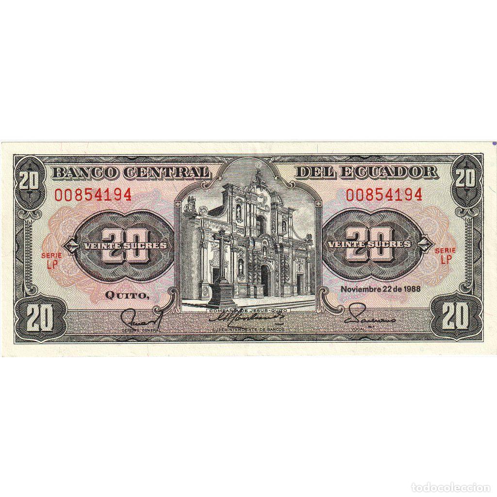 International Banknotes: [#1296682] Ecuador, 20 Sucres, 1988-11-22, SC