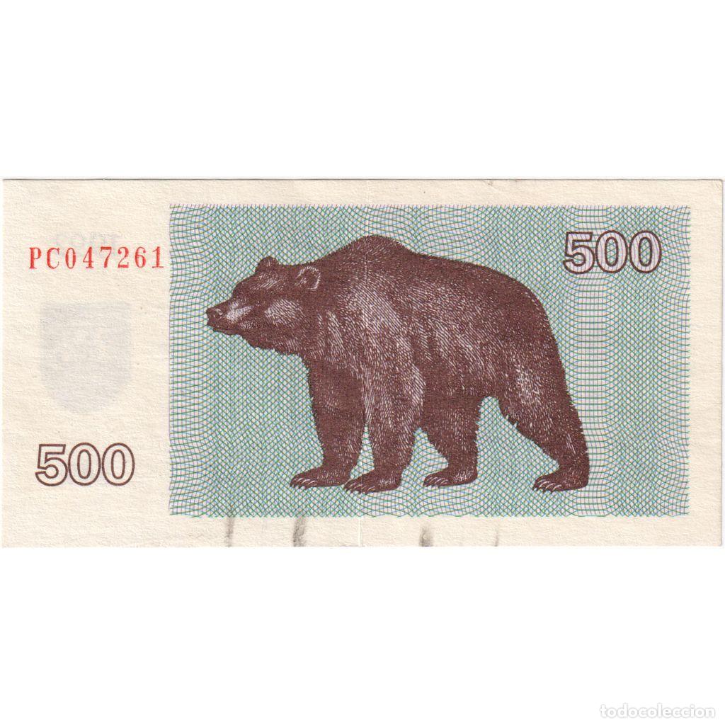 Billetes extranjeros: [#1296710] Lituania, 500 (Talonas), SC - Foto 2