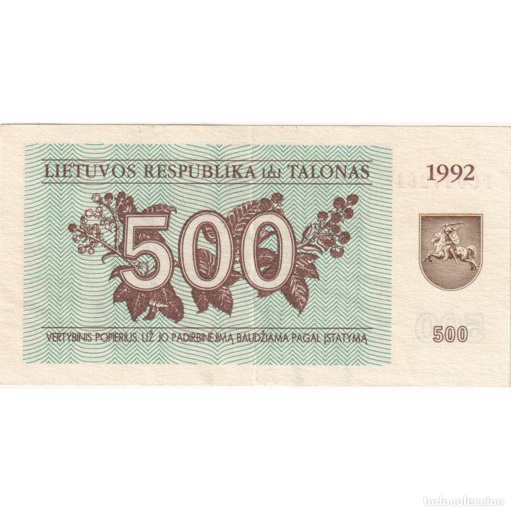 Billetes extranjeros: [#1296710] Lituania, 500 (Talonas), SC - Foto 1