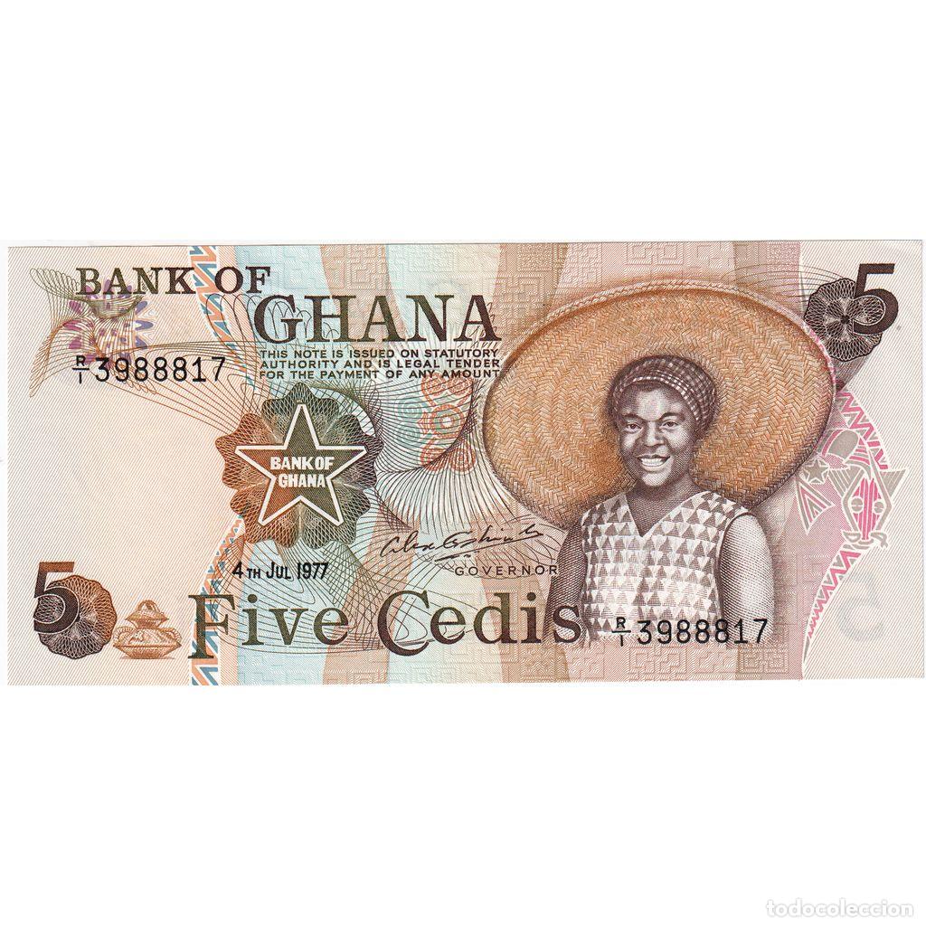 Billetes extranjeros: [#232977] Ghana, 5 Cedis, UNC - Foto 1