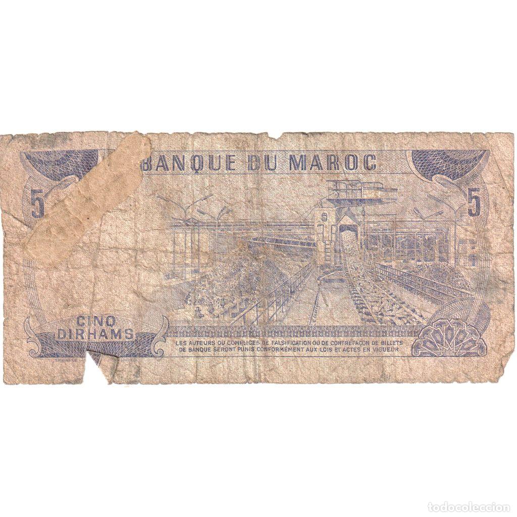 Billetes extranjeros: [#232995] Marruecos, 5 Dirhams, 1970, RC - Foto 2