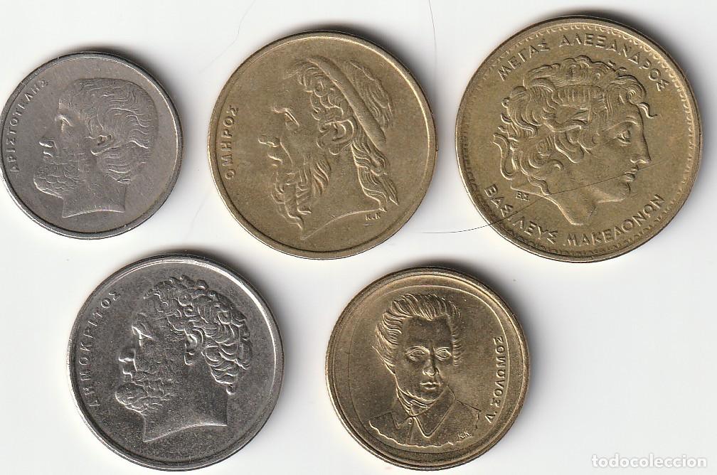 Billetes extranjeros: monedas y billetes de grecia - Foto 1