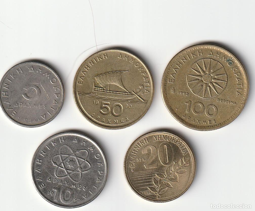 Billetes extranjeros: monedas y billetes de grecia - Foto 2
