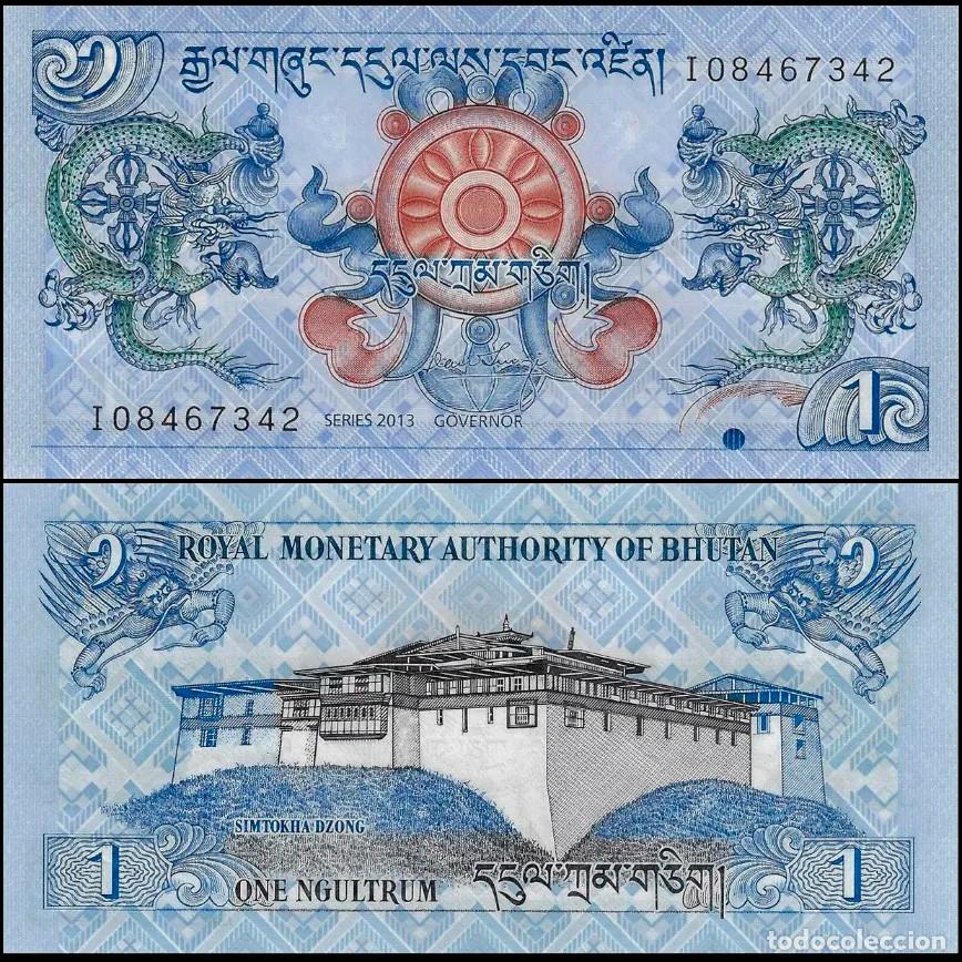 Billetes extranjeros: BHUTAN - 1 NGULTRUM DE 2013- SIN CIRCULAR - Foto 1