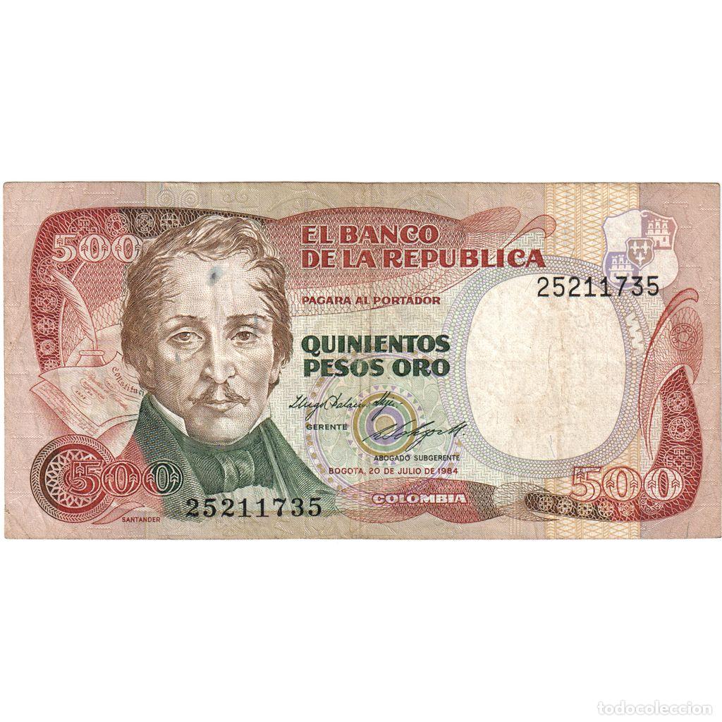 Banconote internazionali: [#1296779] Billete, 500 Pesos Oro, 1984, Colombia, 1984-07-20, KM:423b, BC