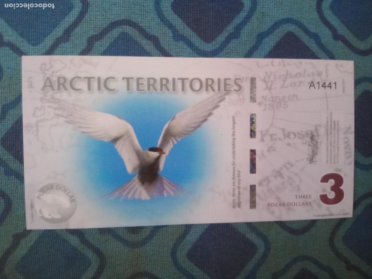 Billetes extranjeros: ARTIC TERRITORIES. ARTICO(TERRITORIOS) 3 DOLARES 2011 S/C