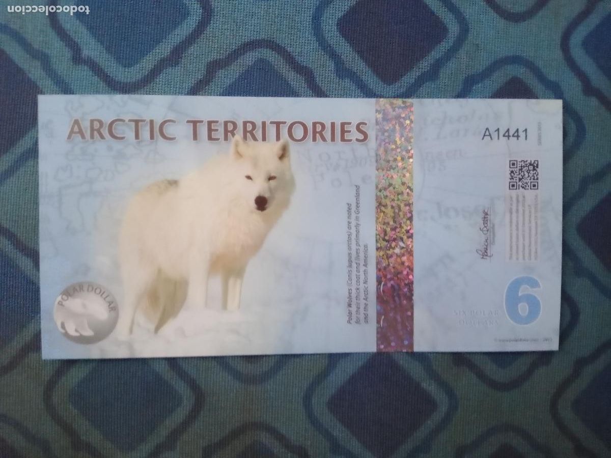 Billetes extranjeros: ARTICO(TERRITORIOS) 6 DOLARES 2013 S/C