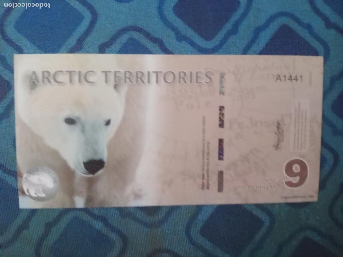 Billetes extranjeros: ARTIC TERRITORIES. ARTICO(TERRITORIOS) 9 DOLARES 2012 S/C
