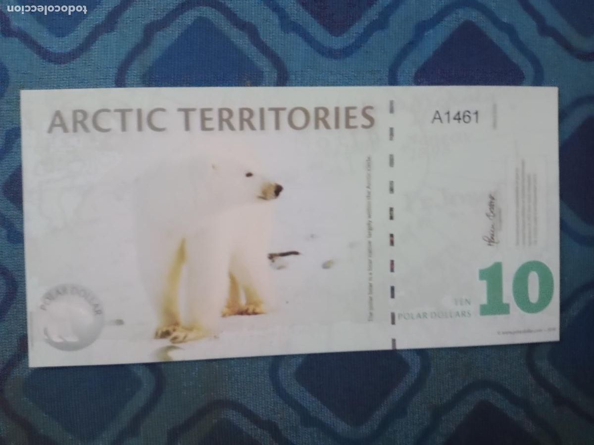 Billetes extranjeros: ARTICO(TERRITORIOS) 10 DOLARES 2010 S/C ARTIC TERRITORIES