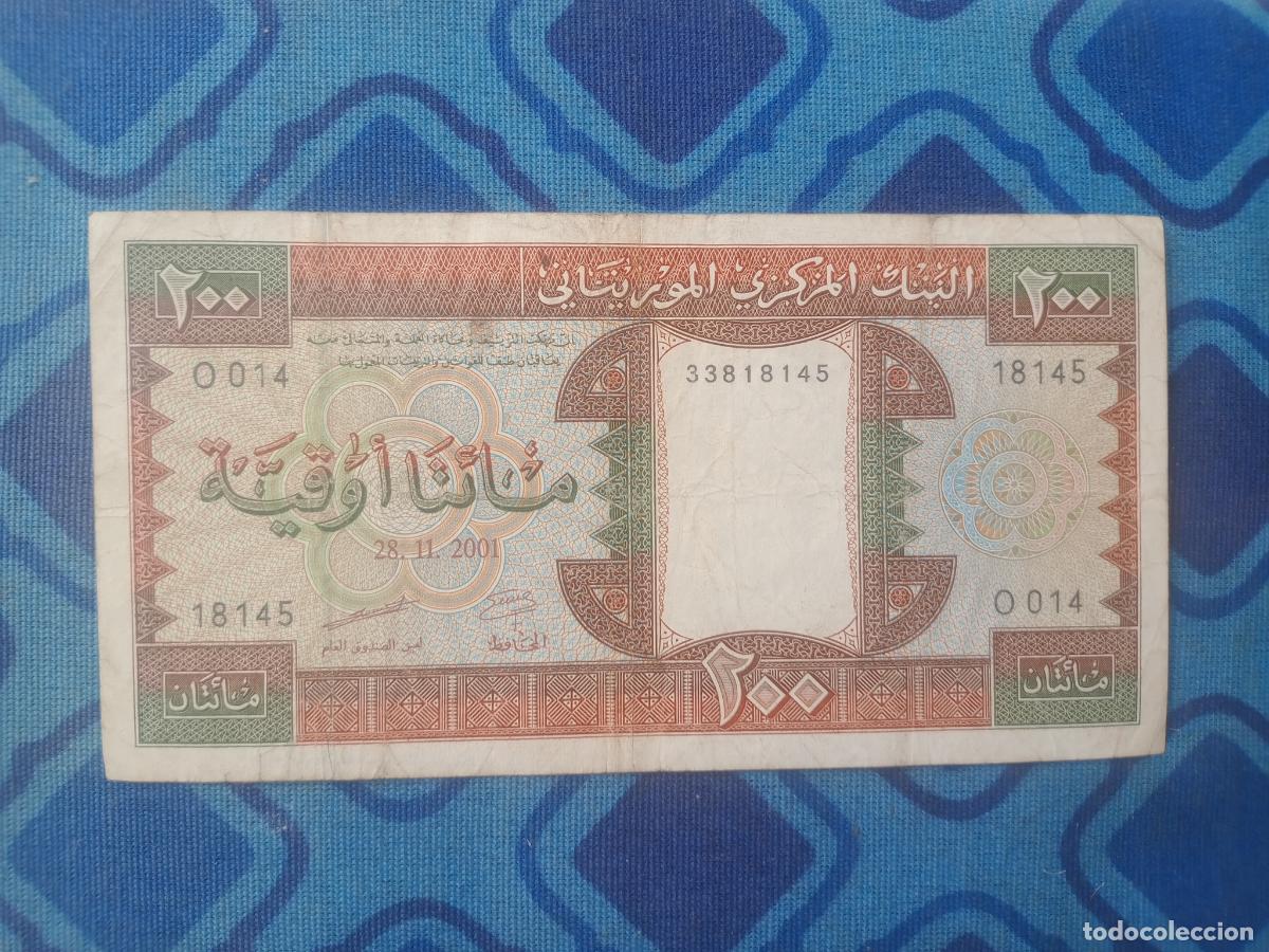 Billetes extranjeros: Mauritania. 200 ouguiya 2001 - Foto 1