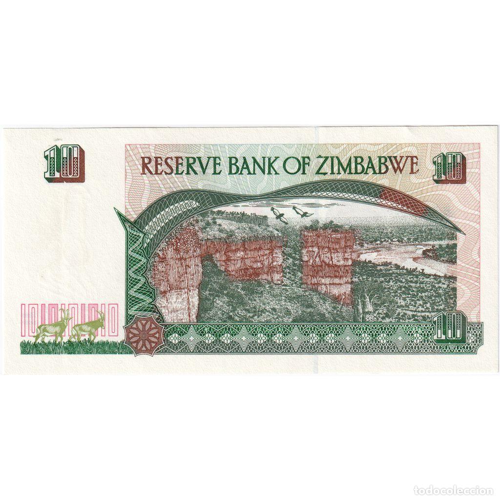 Billetes extranjeros: [#233093] Zimbabue, 10 Dollars, UNC - Foto 2