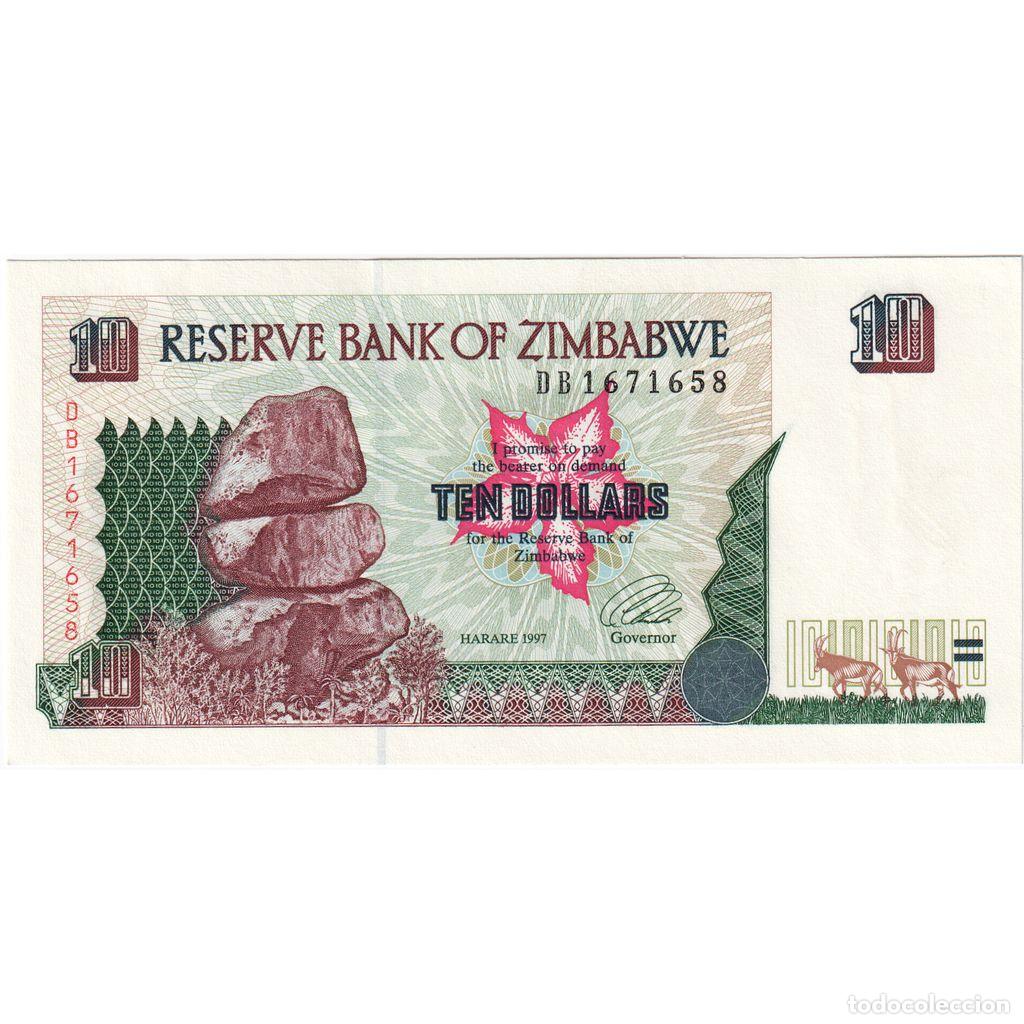 Billetes extranjeros: [#233093] Zimbabue, 10 Dollars, UNC - Foto 1