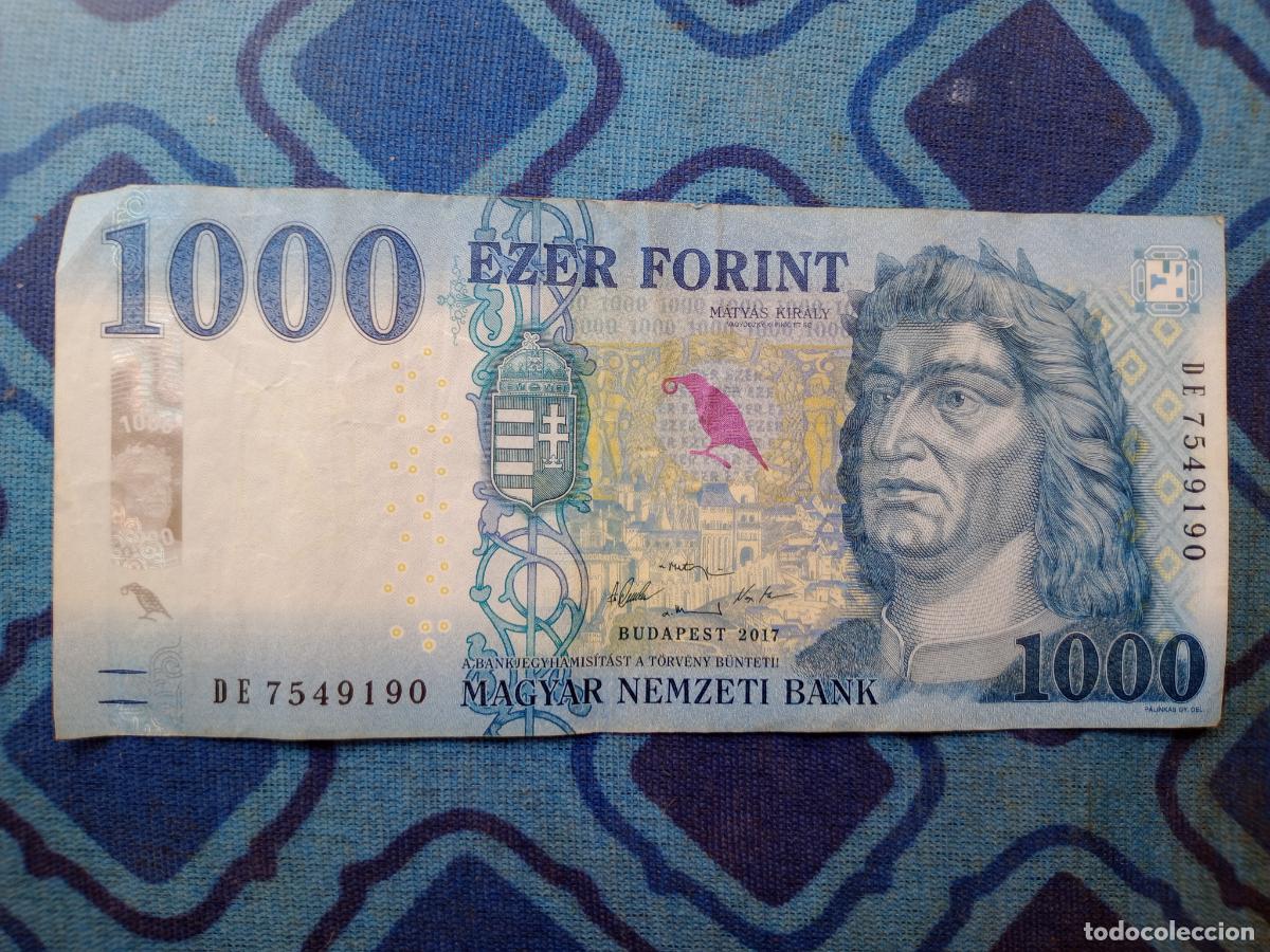 Billetes extranjeros: HUNGRIA 1000 FLORINT 2017