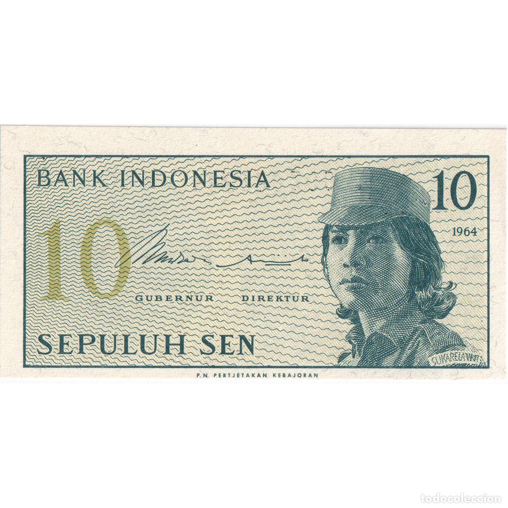 Billets internationaux: [#233164] Indonesia, 10 Sen, Undated (1964), BC