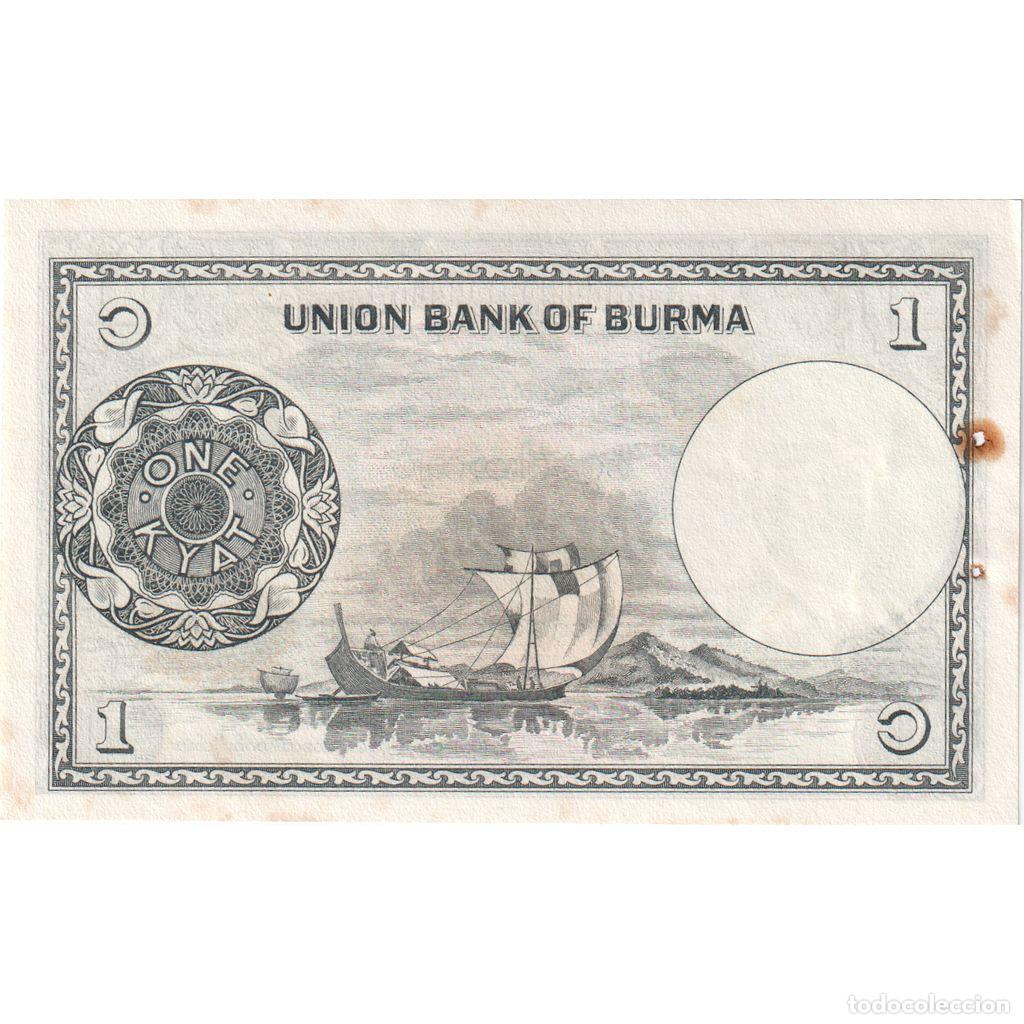 Billetes extranjeros: [#233192] Myanmar, 1 Kyat, EBC+ - Foto 2