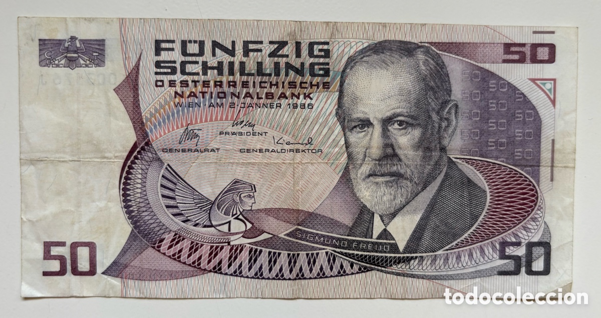 Banconote internazionali: Billete AUSTRIA 50 Chelines 1986. Schilling