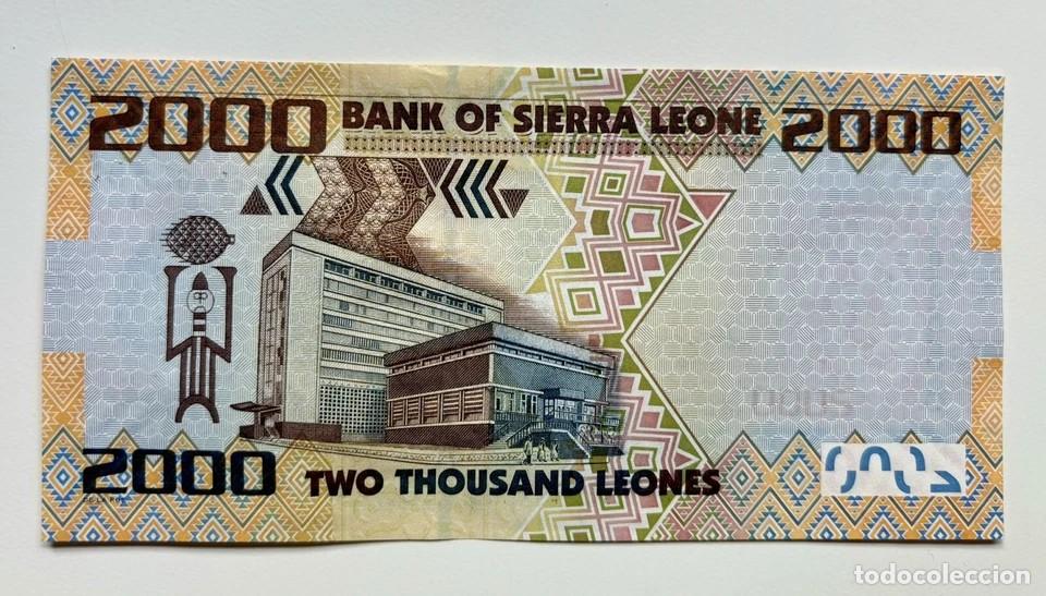 Billetes extranjeros: SIERRA LEONA 2000 LEONES 2010 SC/UNC - Foto 2