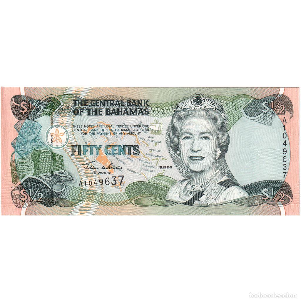 Billetes extranjeros: [#233256] Bahamas, 1/2 Dollar, UNC - Foto 1