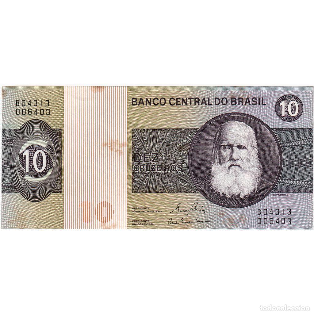 International Banknotes: [#233338] Brasil, 10 Cruzeiros, UNC