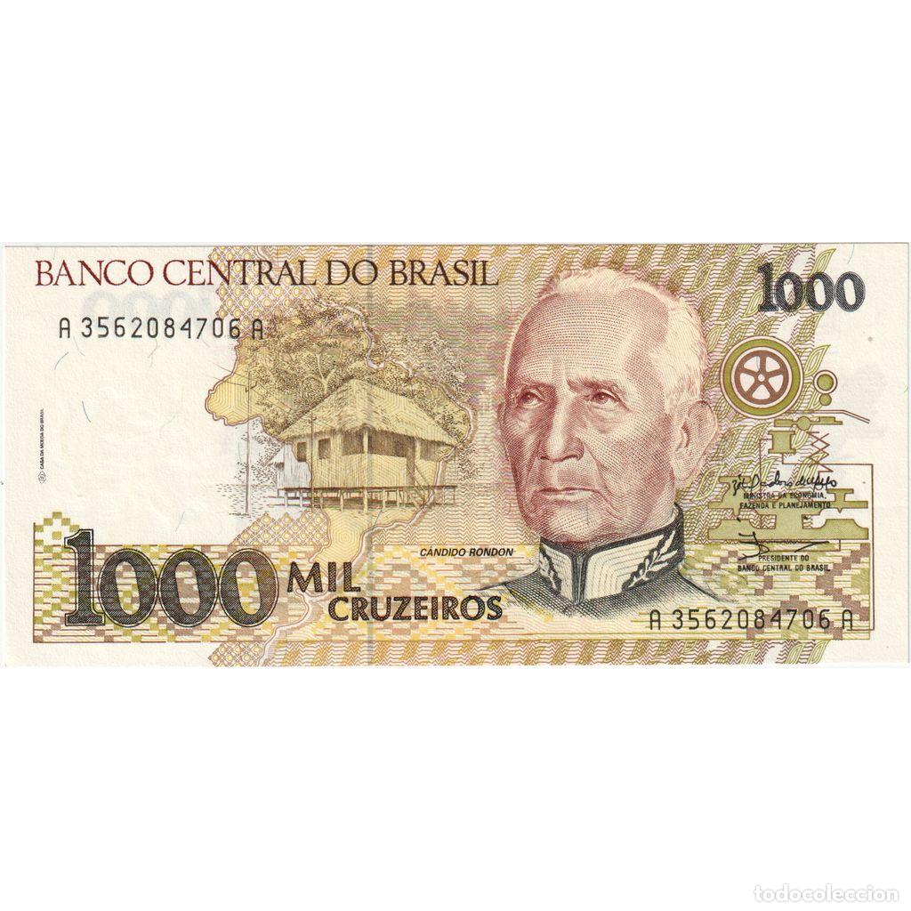 Billets internationaux: [#233346] Brasil, 1000 Cruzeiros, UNC