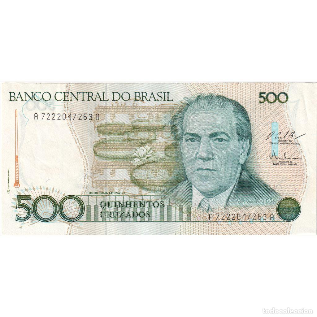 Banconote internazionali: [#233334] Brasil, 500 Cruzados, UNC